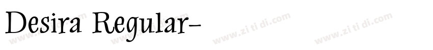 Desira Regular字体转换